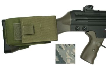 Image of Specter Gear G3/HK91 Buttstock Magazine Pouch, Holds (1) 20 rd. 7.62x51mm Magazine, Fits Fixed Stocked G3/HK91 Type Rifles, USAF ABU Camo, USAF ABU Camo 840-ABU