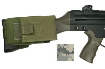 Image of Specter Gear G3/HK91 Buttstock Magazine Pouch, Holds (1) 20 rd. 7.62x51mm Magazine, Fits Fixed Stocked G3/HK91 Type Rifles, Army ACU Camo, Army ACU Camo 840-ACU