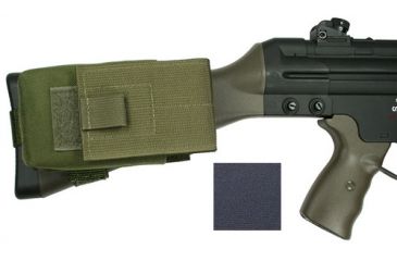 Image of Specter Gear G3/HK91 Buttstock Magazine Pouch, Holds (1) 20 rd. 7.62x51mm Magazine, Fits Fixed Stocked G3/HK91 Type Rifles, Black, Black 840-BLK