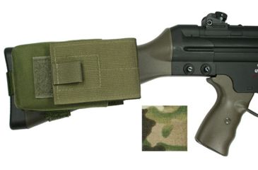 Image of Specter Gear G3/HK91 Buttstock Magazine Pouch, Holds (1) 20 rd. 7.62x51mm Magazine, Fits Fixed Stocked G3/HK91 Type Rifles, Multicam, Multicam 840-MULT