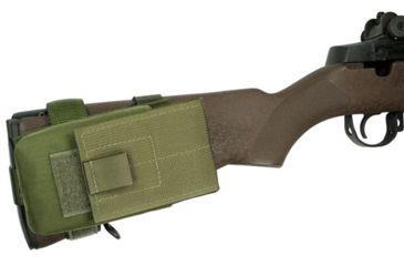Image of Specter Gear M-14 Buttstock Magazine Pouch, Holds (1) 20 rd. 7.62x51mm Magazine, Fits Fixed Stocked M-14 Rifles, Olive Drab, Drab 837-OD