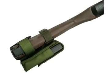 Image of Specter Gear M-14 Buttstock Magazine Pouch, Holds (1) 20 rd. 7.62x51mm Magazine, Fits Fixed Stocked M-14 Rifles, Olive Drab, Drab 837-OD