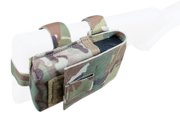 Image of Specter Gear Mini-14 Buttstock Magazine Pouch BMP, Holds 1, 20 round 5.56mm Magazine, Rear Adapter Provided, Black, 911 BLK