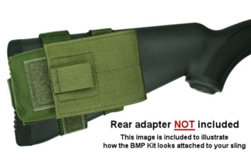 Image of Specter Gear Mini-14 Buttstock Magazine Pouch BMP Kit, Holds 1, 20 rd. 5.56mm Magazine, No Rear Adapter Provided, Olive Drab Green, 910 OD