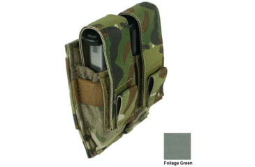 Image of Specter Gear MOLLE Double Universal Pistol Magazine Pouch, Vertical Draw, Foliage Green, 1135 FG