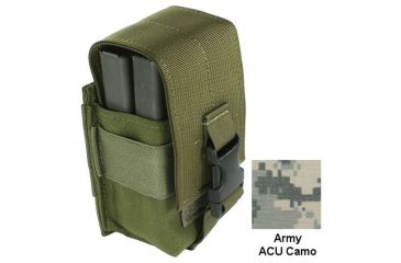 Image of Specter Gear MOLLE/ PALS Compatible Modular 7.62 NATO 20rd. Magazine Enhanced Double Magazine Pouch,Army ACU Camo 750 ACU
