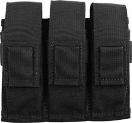 Image of Specter Gear MOLLE PALS Modular Triple Pistol Magazine Pouch, Universal - Black - 276-BLK