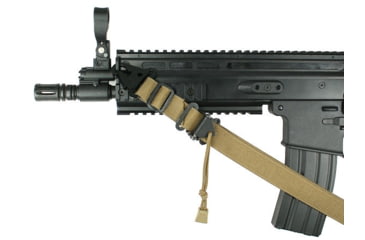 Image of Specter Gear Raider 2 Point Tactical Sling, FN SCAR, Braided Lanyard, Emergency Release, Coyote Tan, 727 COY-ERB-BL