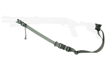 Image of Specter Gear Raider 2 Point Tactical Sling, Mossberg 590 / 590A1 with M-4 type stock, Braided Lanyard, Emergency Release, Black, 644 BLK-ERB-BL