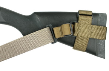 Image of Specter Gear Raider 2 Point Tactical Sling, Winchester 1300 with Hogue 12 LOP Stock, Braided Lanyard, Emergency Release, Coyote Tan, 767 COY-ERB-BL