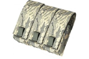 Image of Specter Gear Triple Universal Pistol Magazine Pouch, MOLLE Compatible - Air Force Tiger Stripe