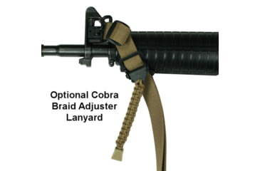Image of Specter Gear Universal QD Swivel Raider 2 Point Tactical Sling, Braided Lanyard, Emergency Release, Olive Drab Green, 853 OD-ERB-BL