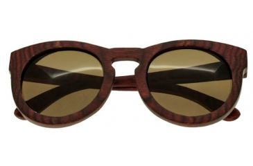 Image of Spectrum Aikau Wood Sunglasses, Cherry Frame, Brown Lens, One Size, SSGS124BN