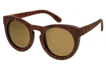 Image of Spectrum Sunglasses Aikau S124bn Sunglasses, Cherry Frame, Gold Lens SSGS124BN