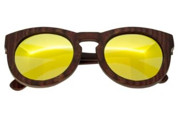 Image of Spectrum Aikau Wood Sunglasses, Cherry Frame, Gold Lens, One Size, SSGS124GD