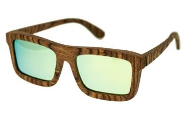 Image of Spectrum Sunglasses Burrow S118GY Sunglasses, Brown Frame, Green Lens SSGS118GY