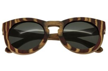Image of Spectrum Sunglasses Dorian S128BK Sunglasses, Cherry Zebra Frame, Black Lens SSGS128BK
