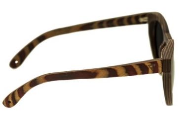 Image of Spectrum Sunglasses Dorian S128BK Sunglasses, Cherry Zebra Frame, Black Lens SSGS128BK
