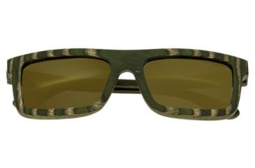 Image of Spectrum Sunglasses Garcia S120GD Sunglasses, Green Zebra Frame, Gold Lens SSGS120GD