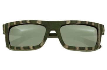 Image of Spectrum Sunglasses Garcia S120SR Sunglasses, Green Zebra Frame, Silver Lens SSGS120SR