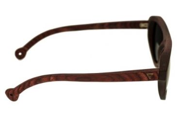 Image of Spectrum Keaulana Wood Sunglasses, Cherry Frame, Black Lens, Cherry/Black, One Size, SSGS112BK
