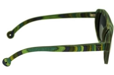 Image of Spectrum Sunglasses Lopez S111bn Sunglasses, Green Stripe FRAME, Brown Lens SSGS111BN