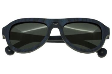 Image of Spectrum Sunglasses Machado S113bk Sunglasses, Blue Frame, Black Lens SSGS113BK