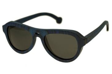 Image of Spectrum Sunglasses Machado S113bk Sunglasses, Blue Frame, Black Lens SSGS113BK