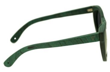 Image of Spectrum Malloy Wood Sunglasses, Teal Frame, Gold Lens, Teal/Gold, One Size, SSGS122GD