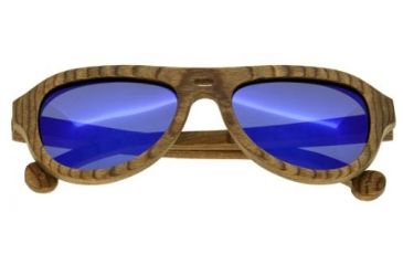 Image of Spectrum Sunglasses Marzo S109bl Sunglasses, Brown Frame, Blue Lens SSGS109BL