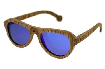 Image of Spectrum Sunglasses Marzo S109bl Sunglasses, Brown Frame, Blue Lens SSGS109BL