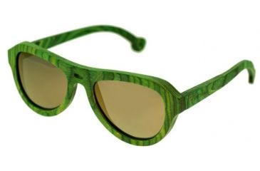 Image of Spectrum Sunglasses Morrison S108gd Sunglasses, Green Frame, Gold Lens SSGS108GD