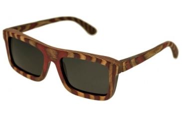Image of Spectrum Sunglasses Parkinson S121bk Sunglasses, Cherry Zebra Frame, Black Lens SSGS121BK