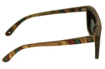 Image of Spectrum Philbin Wood Sunglasses, Multi Frame, Silver Lens, Multi/Silver, One Size, SSGS116SR