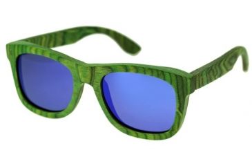 Image of Spectrum Sunglasses Slater S101bl Sunglasses, Green Frame, Blue Lens SSGS101BL