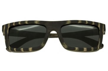 Image of Spectrum Sunglasses Ward S117bk Sunglasses, Black Stripe Frame, Black Lens SSGS117BK