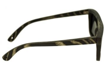 Image of Spectrum Sunglasses Ward S117bk Sunglasses, Black Stripe Frame, Black Lens SSGS117BK