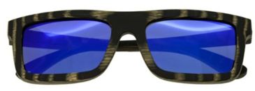Image of Spectrum Sunglasses Ward S117bl Sunglasses, Black Stripe Frame, Blue Lens SSGS117BL