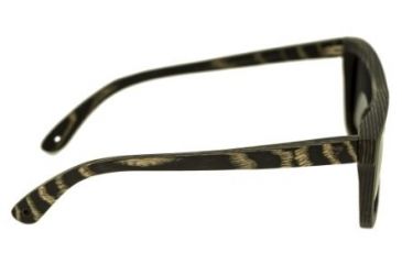 Image of Spectrum Ward Wood Sunglasses, Black Stripe Frame, Blue Lens, Black Stripe/Blue, One Size, SSGS117BL