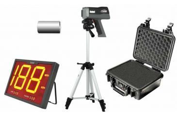 Image of OpticsPlanet Exclusive Bushnell Speedscreen Ultimate Kit Bushnell SpeedScreen Radar Display 101922, Speedster 3 Radar Gun, Tripod for Speedster III Radar Gun, FREE Radar Gun Batteries, and Pelican Hard Case
