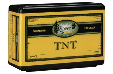 Image of Speer TNT .308 Rifle Bullet, 125 Grain, Jacketed Hollow Point, 100 Bullets, 1986