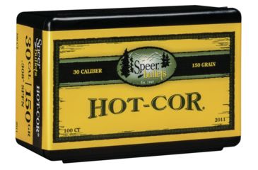 Image of Speer Bullets 2011 Hot-Cor 30 Caliber .308 150 GR Soft Point Flat Nose SPFN 1