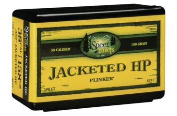 Speer Jacketed Handgun Bullet .357 158 Grain Jacketed Hollow Point Pistol Bullet
