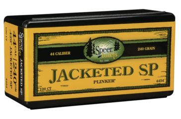 Image of Speer Bullets 4454 Handgun 44 Caliber .429 240 GR Jacketed Soft Point JSP 10