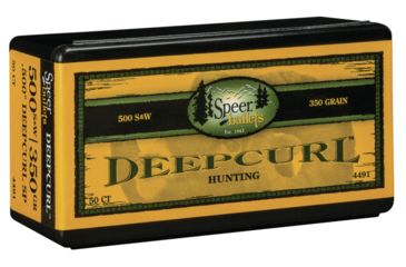 Image of Speer DeepCurl Handgun Hunting .500 350 Grain Soft Point Pistol Bullet, 50 Bullets, 4491