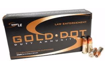 Image of Speer Gold Dot 9mm 147 Grain Hollow Point Brass Case Pistol Ammo, 50 Rounds, CCI53619