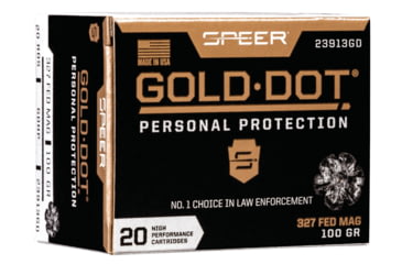 Image of Speer Gold Dot Pistol Ammo, .38 Special, Gold Dot Hollow Point, 100 grain, 20 Rounds, 23913GD