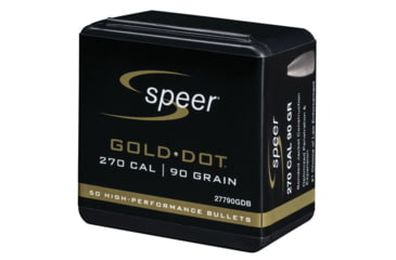 Image of Speer Gold Dot Rifle Component Bullet .277 Rifle Bullet, 90 Grain, Soft Point, 50 Bullets, 27790GDB