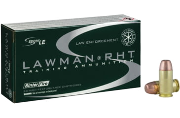 Image of Speer Lawman RHT .45 ACP 155 Grain Frangible Brass Cased Centerfire Pistol Ammo, 50 Rounds, 53395