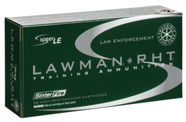 Image of Speer Lawman RHT Training 9mm Luger 100 Grain Brass Pistol Ammo, 50 Rounds, 53367